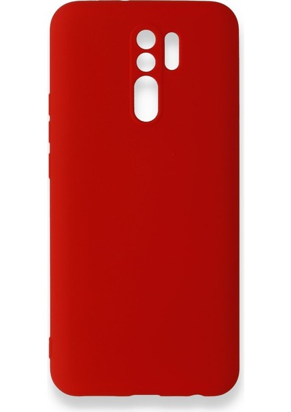 Redmi 9 Kılıf Içi Kadife Kaplı Nano Silikon Kapak - Kırmızı