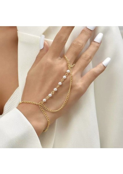 Şık Tasarım Inci Detaylı Kadın Şahmeran