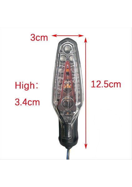 BMW R1250GS/ADV 2021-2024 S1000R S1000XR F900XR Çift Renk Gösterge Lambası için Motosiklet Arka LED Turn Sinyal Işığı (Yurt Dışından) modelleri