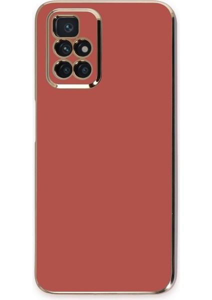 REDMI10 2022 Kılıf Parlak Yapılı Esnek Volet Silikon Kapak