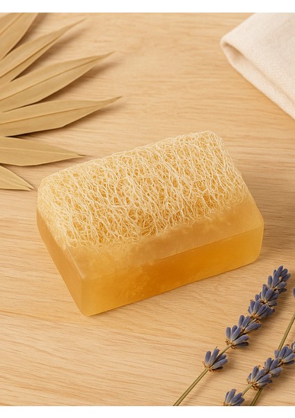 Doğal Keçi Sütü ve Bal Lifli Sabun 100 gr | El Yapımı, Nemlendirici ve Peeling Etkili