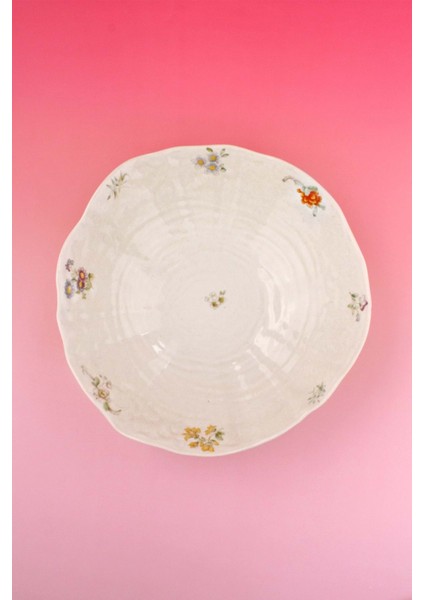 Dantel Çiçek Büyük Boy Porselen Salata Kasesi fiyatları