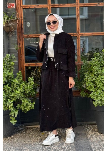 Etek-Ceket Takım W-6918 Siyah