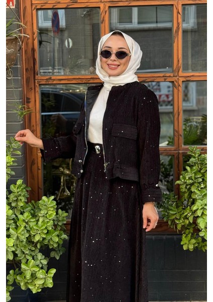 Etek-Ceket Takım W-6918 Siyah modelleri