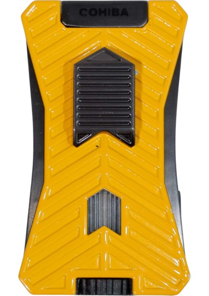 Çift Torch Pürmüz Sarı Puro Çakmağı