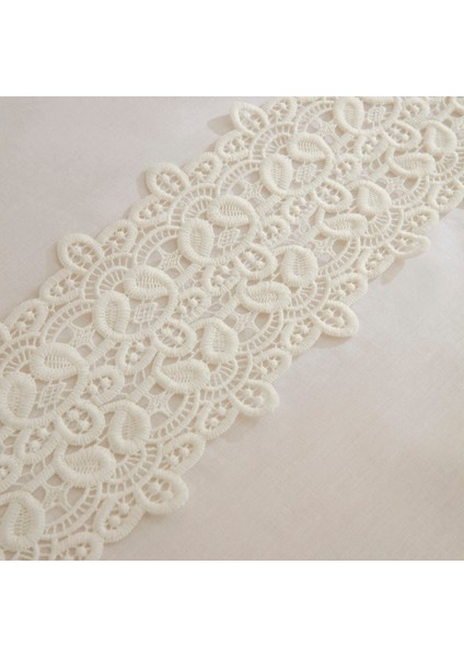 Nuvia Güpürlü Çift Kişilik Nevresim Takımı Beyaz modelleri