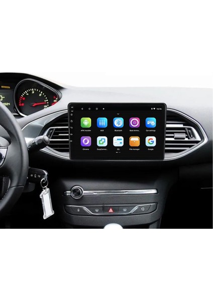 Peugeot 308 2014-21 9" Uyumlu Androıd Multimedya Gerçek 2/32 Kablosuz Carplay Geri Görüş Kameralı modelleri