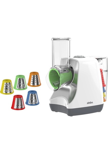 5in1 Otomatik Meyve ve Sebze Doğrayıcı Makine Kalın Ince = Rende - Dilimleme - Öğütücü 150W SHB-7505 (5148)