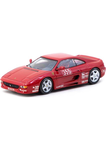 Works Ferrari F355 Challenge Presentation Kırmızı 1/64 Model Araba
