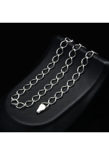 100 Mikron Tek Bakla Rambo Gümüş Zincir