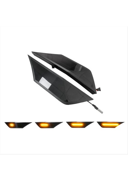 HO25501 Araba Dinamik LED işaretleyici Işık Dönüş Sinyali Honda Civic 2016-2020 Gösterge Işığı (Yurt Dışından)