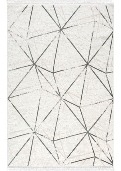 Avangard Gri Halı Akrilik Halı Yumuşak Dokulu Salon Oturma Odası Yatak Odası Halısı 2035