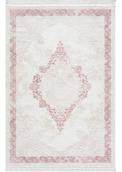 Avangard Pudra Halı Akrilik Halı Yumuşak Dokulu Salon Oturma Odası Yatak Odası Halısı 2037