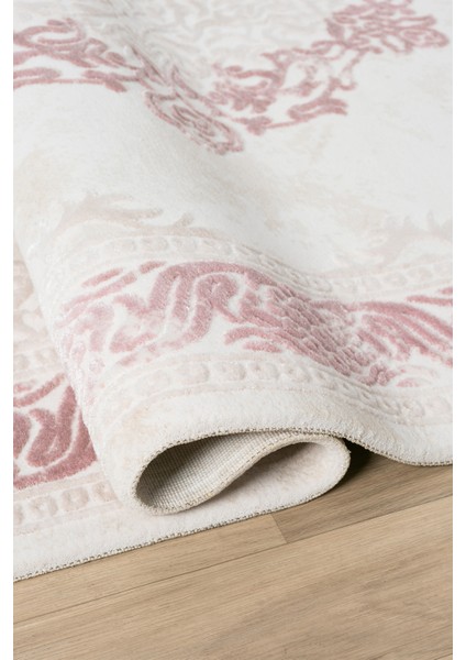 Avangard Pudra Halı Akrilik Halı Yumuşak Dokulu Salon Oturma Odası Yatak Odası Halısı 2037 modelleri