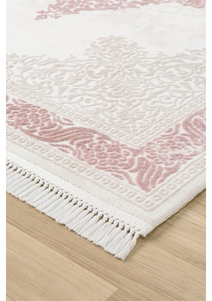 Avangard Pudra Halı Akrilik Halı Yumuşak Dokulu Salon Oturma Odası Yatak Odası Halısı 2037 indirimleri