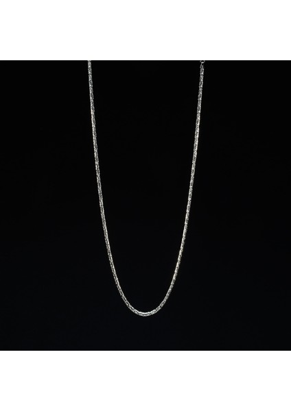 100 Mikron Naturel Yuvarlak Kral Gümüş Zincir fiyatları