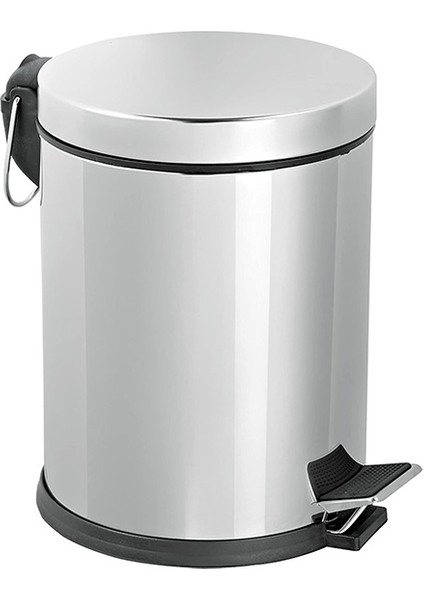 Izmir Fırça Luna 3 Lt. Paslanmaz Pedallı Çöp Kovası - 4100559486