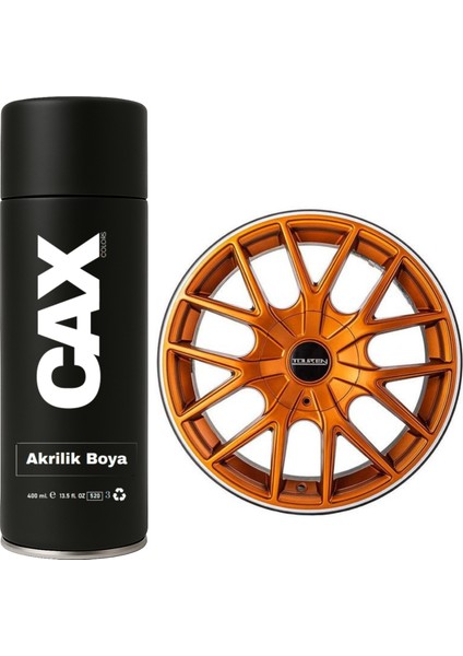 Metalik Turuncu Araba Jant Sprey Akrilik Özel Yapım Sprey Boya 400 ml