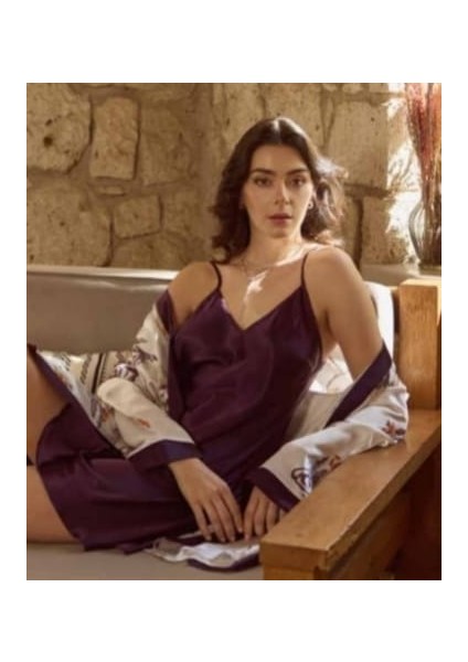 Moongırl Kısa 2'li Saten Gecelik Takım fiyatları