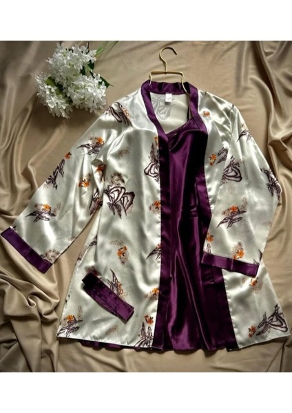 Moongırl Kısa 2'li Saten Gecelik Takım fırsatları