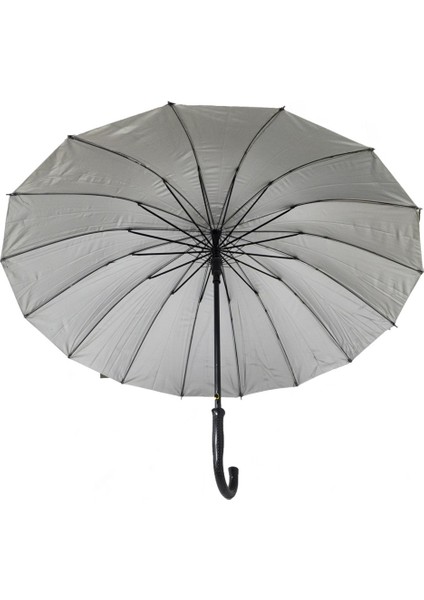 16 Tel Siyah Baston Şemsiye 93 cm Çap fiyatları