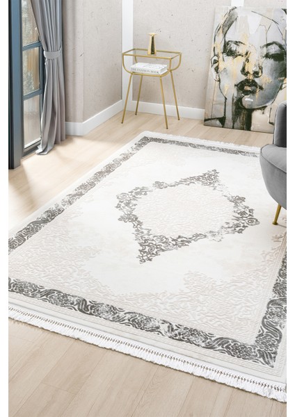 Avangard Gri Halı Akrilik Halı Yumuşak Dokulu Salon Oturma Odası Yatak Odası Halısı 2037 fiyatları