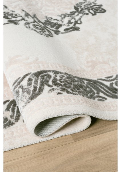 Avangard Gri Halı Akrilik Halı Yumuşak Dokulu Salon Oturma Odası Yatak Odası Halısı 2037 modelleri