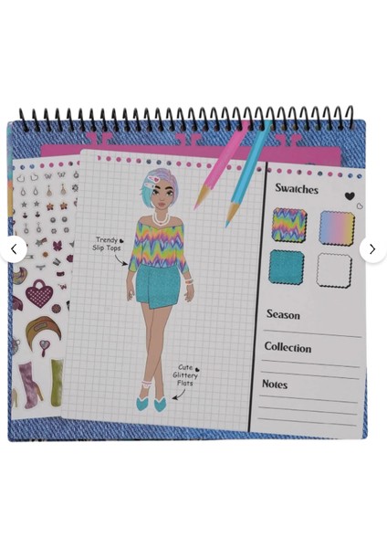 Style On Runway Fashion Designer Moda Tasarım Defter Seti K9002 fiyatları