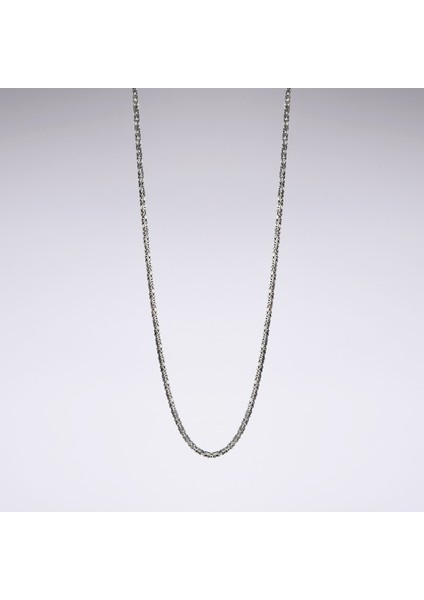 100 Mikron Oksitli Kare Kral Gümüş Zincir indirimleri