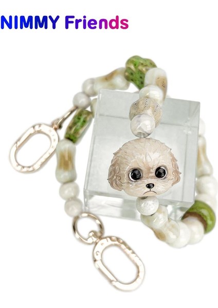 New Big-Eye Cute Pets 2.0 Askılı Bileklik ve Telefon Askısı Charm Teddy