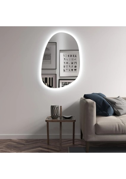 Lunara LED Ayna – Asimetrik Doğal Formlu Modern Duvar Aynası fırsatları