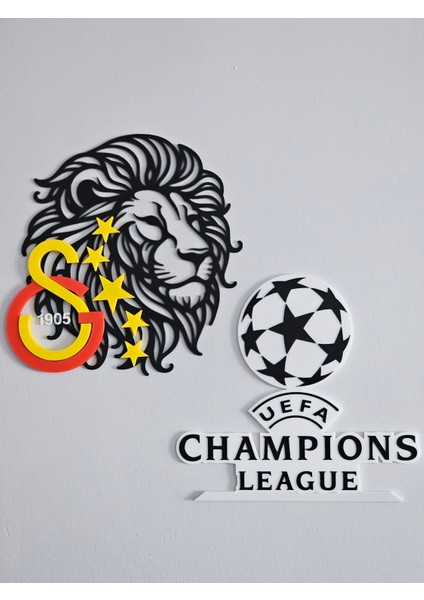 Aslan Galatasaray Taraftarına Özel 5 Yıldızlı Duvar Dekor Süsü indirimleri