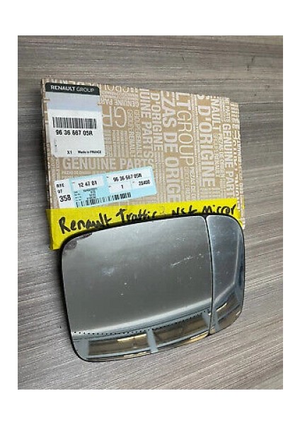 Dış Dikiz Aynası Trafıc Iıı 14SONRASI Elektrikli Isıtmalı Asferik Sol 5 Pin (Oem No: 963666705R)