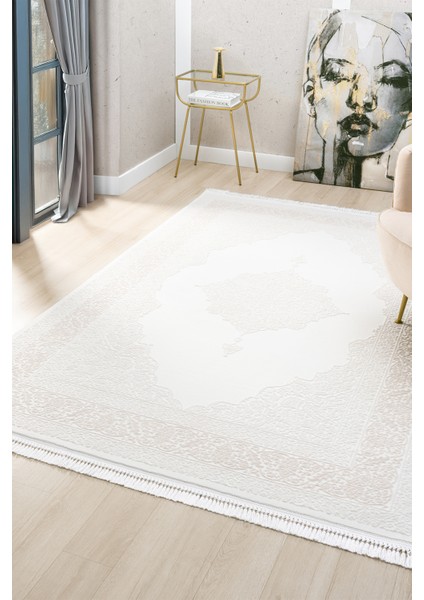 Avangard Krem Halı Akrilik Halı Yumuşak Dokulu Salon Oturma Odası Yatak Odası Halısı 2034 fiyatları