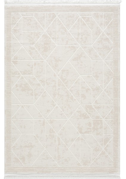 Avangard Bej Halı Akrilik Halı Yumuşak Dokulu Salon Oturma Odası Yatak Odası Halısı 2036