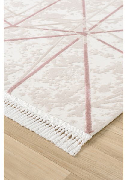 Avangard Pudra Halı Akrilik Halı Yumuşak Dokulu Salon Oturma Odası Yatak Odası Halısı 2035 indirimleri