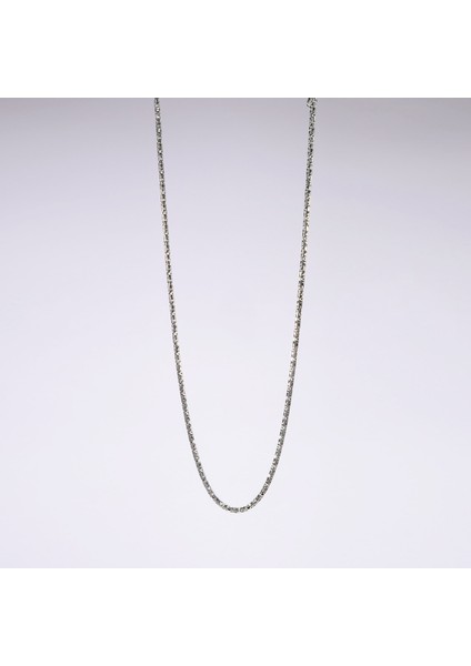 100 Mikron Oksitli Yuvarlak Kral Gümüş Zincir fiyatları