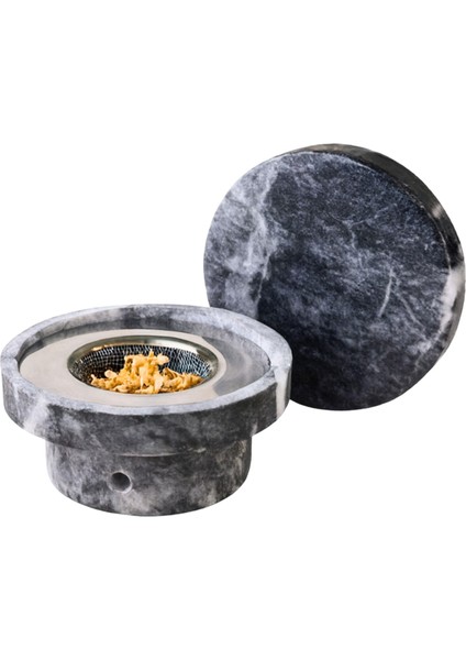 Siyah Mermer Kokteyl Viski Tütsüleme Seti( Talaş, Pürmüz, Süzgeçli Aparat) fırsatları