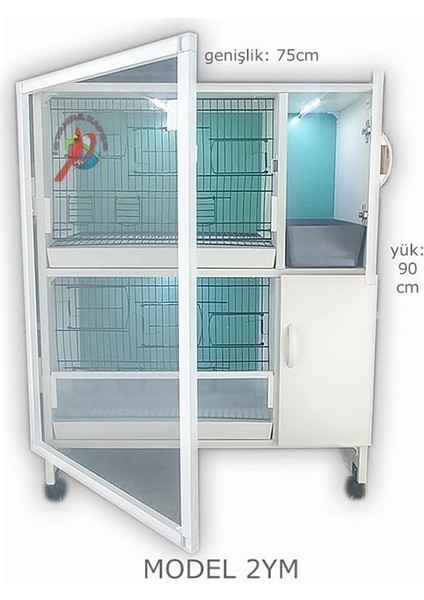 Istanbul Kafes Model 02Y Pvc Kuş Dolabı (Kurulu Gönderim) fiyatları