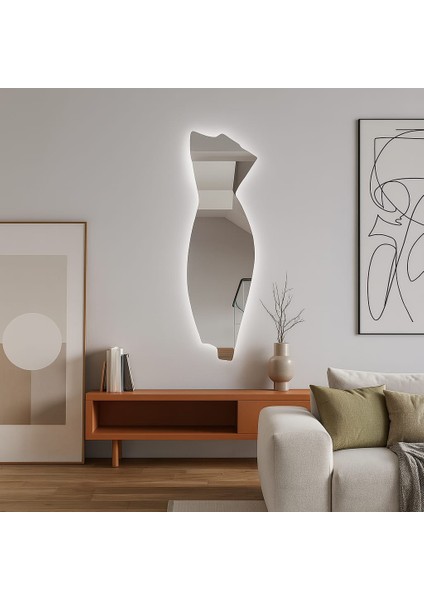 Diva LED Ayna – Elbise Siluetli Modern Tasarım Duvar Aynası fırsatları