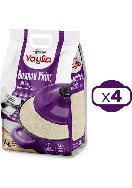 Basmati Pirinç 1121 Sella 5 kg x 4 Adet