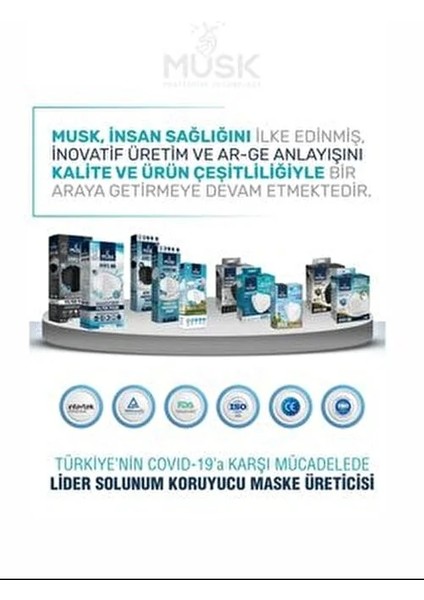FFP2 Maske 50 Adet 5 Renkli Meltblown Filtre ile Konforlu Kullanım Sunar