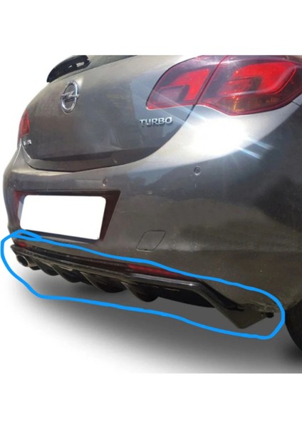 Opel Astra J Hb Makyajsız Difüzör (Plastik) (( Parlak Siyah ))