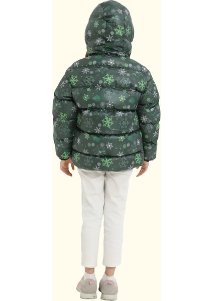 Erkek/kız Çocuk Kapüşonlu Su ve Rüzgar Geçirmez Cepli Kışlık Şişme Mont fırsatları