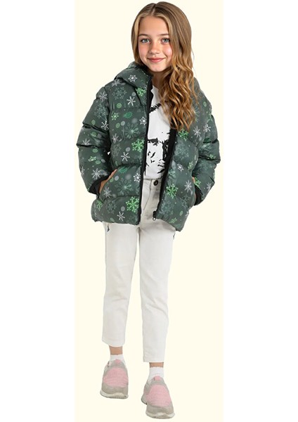 Erkek/kız Çocuk Kapüşonlu Su ve Rüzgar Geçirmez Cepli Kışlık Şişme Mont indirimleri