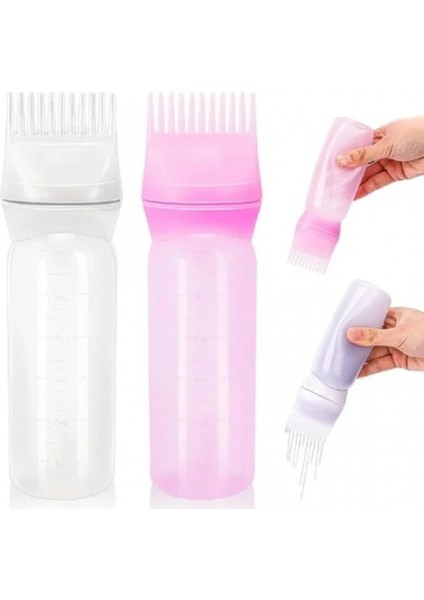 Taraklı Saç Boyama ve Bakım Yağı Uygulama Şişesi (4887)