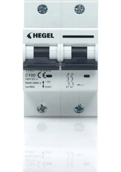 Dc Devre Kesici 550VDC 100A B Sınıf - Hegel