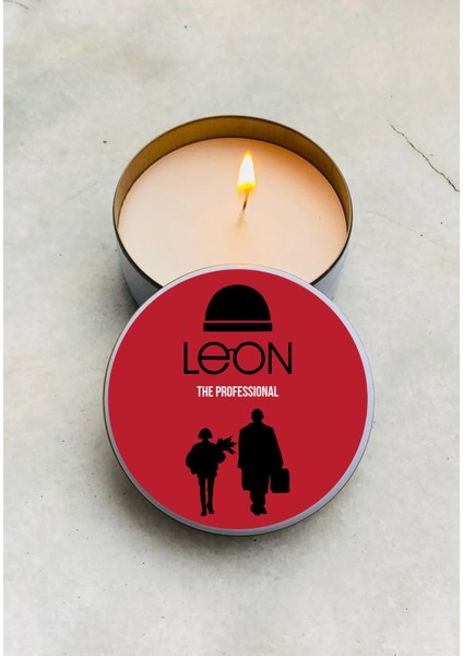 Kokulu Mum Leon The Professional Özel Tasarımlı Metal Kutulu Mum