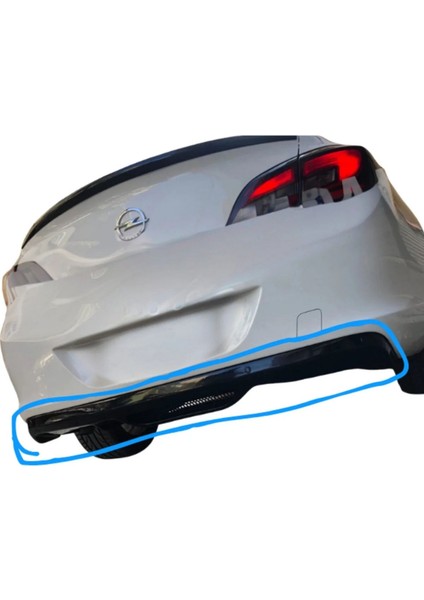 Opel Astra J Sedan Difüzör (Plastik) (( Parlak Siyah ))