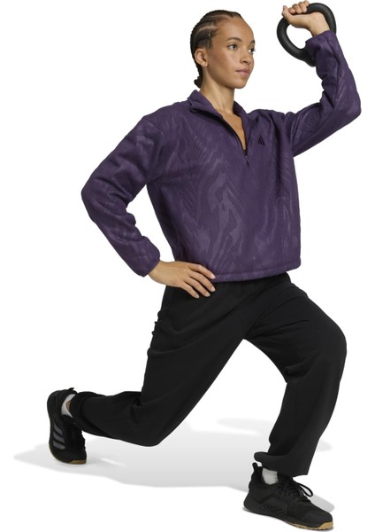 Kadın Mor Ceket AOP POLARFLEECE JX7402 modelleri